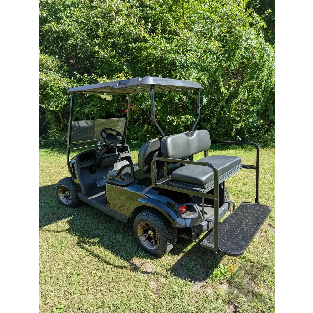 EZGO TXT Black golf cart Kryptex Golf Carts
