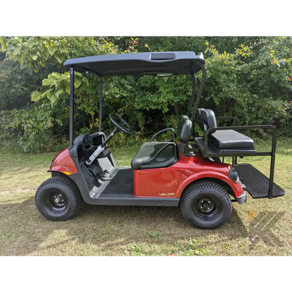 EZGO Valor Red golf cart Kryptex Golf Carts