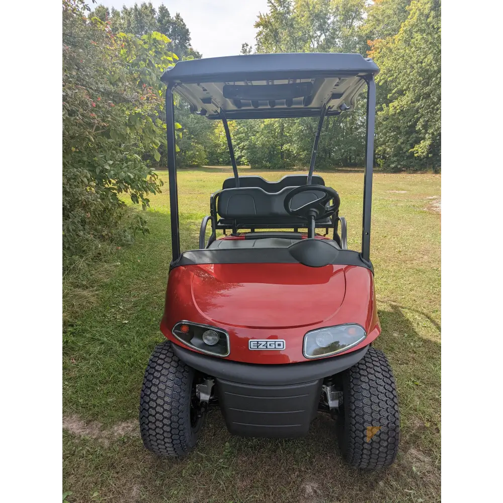 EZGO Valor Red golf cart Kryptex Golf Carts