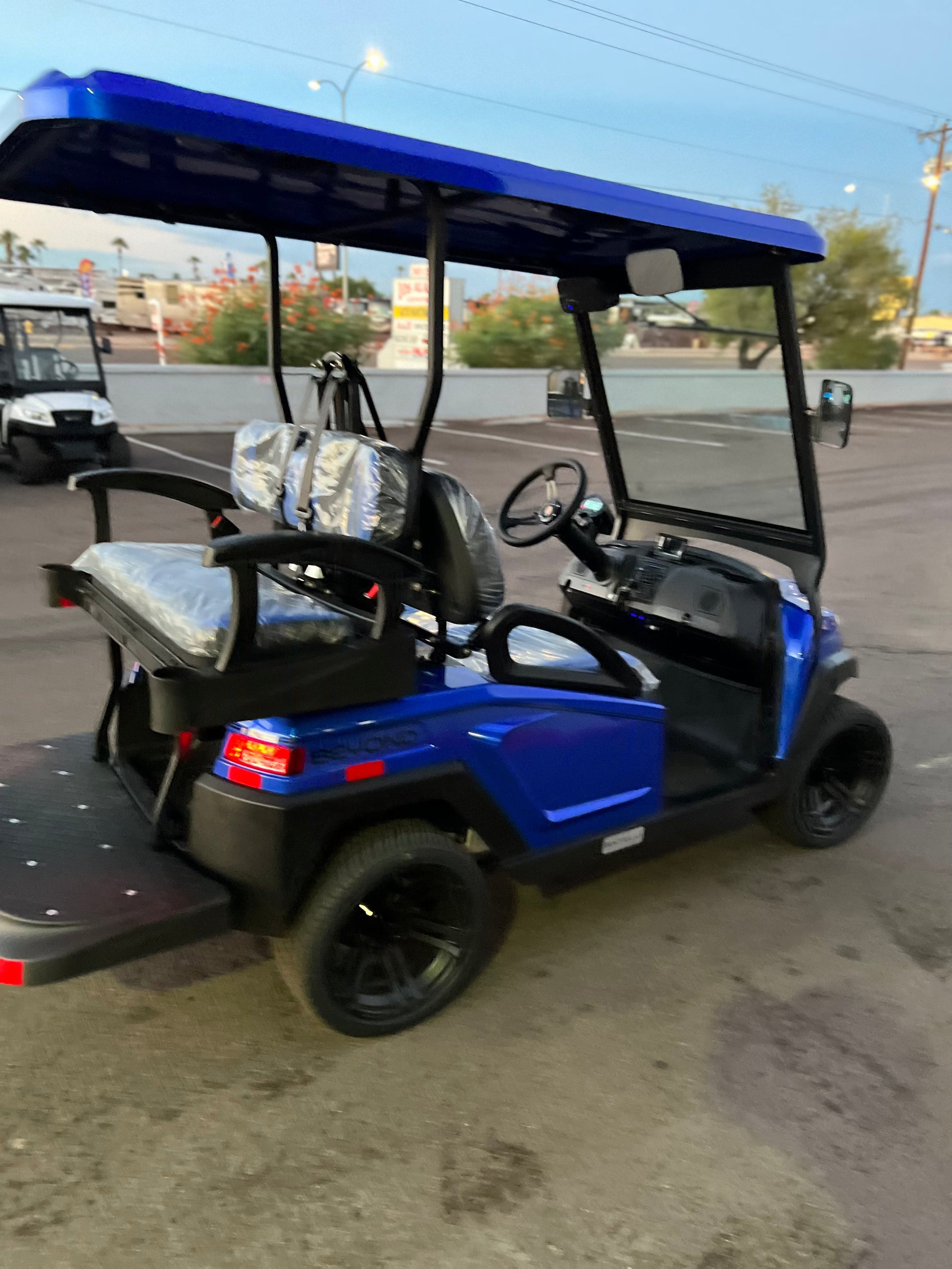 2024 Bintelli Beyond 4 Passenger Golf Cart in Hydro Blue w/ New 105AH Lithium Battery