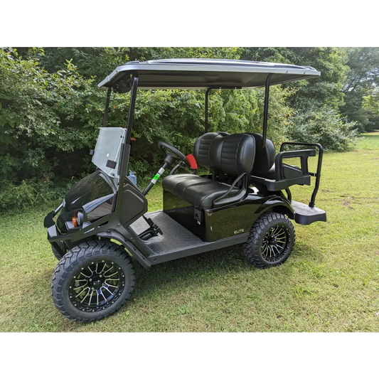 2023 E-Z-GO S4 - Black Kryptex Golf Carts