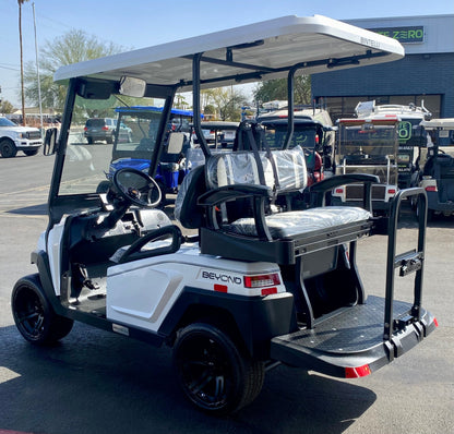 2025 Bintelli Beyond LITE 4 Passenger Golf Cart in White w/ New 105AH Lithium Battery