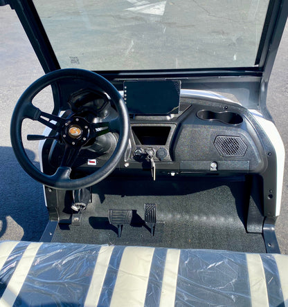 2025 Bintelli Beyond LITE 4 Passenger Golf Cart in White w/ New 105AH Lithium Battery