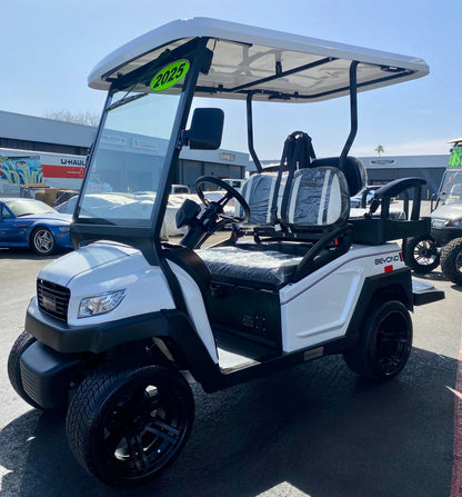 2025 Bintelli Beyond LITE 4 Passenger Golf Cart in White w/ New 105AH Lithium Battery