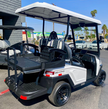 2025 Bintelli Beyond LITE 4 Passenger Golf Cart in White w/ New 105AH Lithium Battery
