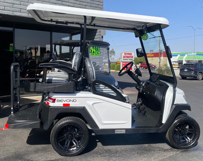 2025 Bintelli Beyond LITE 4 Passenger Golf Cart in White w/ New 105AH Lithium Battery