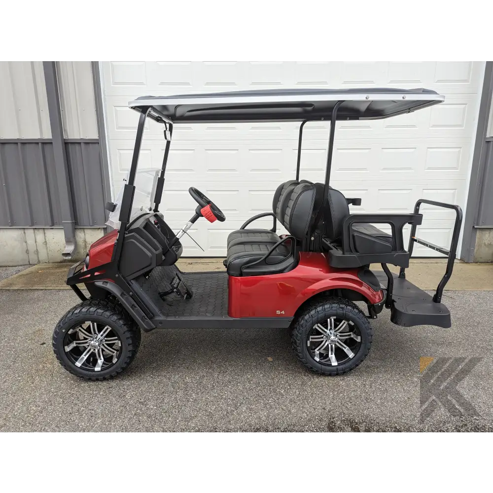 2023 E-Z GO S4 - Inferno Red Kryptex Golf Carts