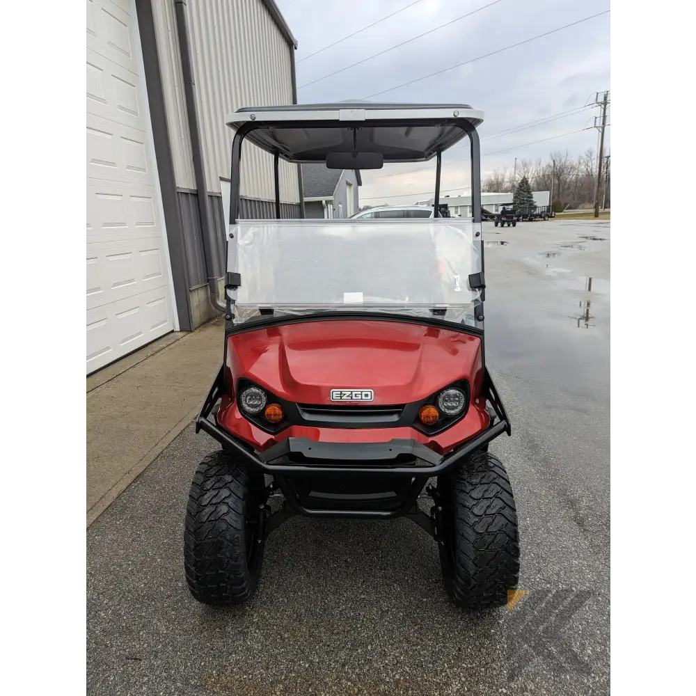 2023 E-Z GO S4 - Inferno Red Kryptex Golf Carts